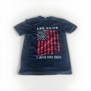 Unisex Men's Lee Brice T-Shirt Size Large Fits Smaller Color Black/Navy